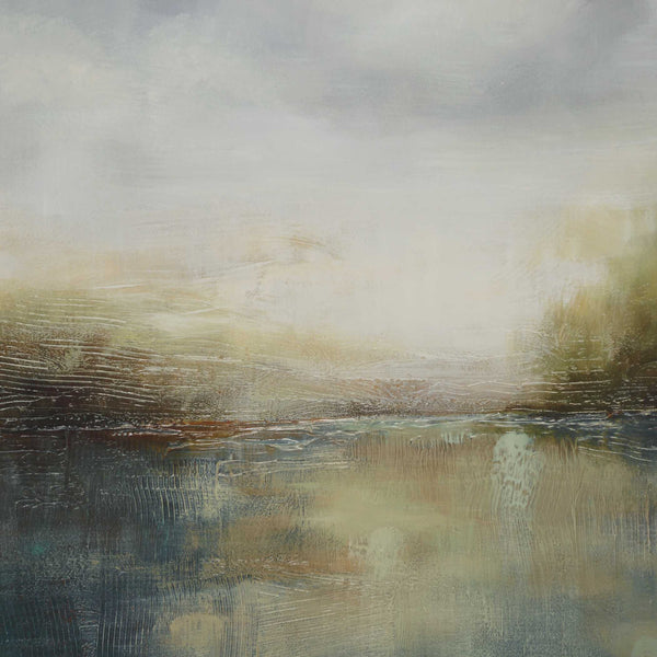 Uttermost Blue Reverie Framed Abstract Lake Print