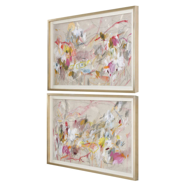 Uttermost Metropolitan Rush Abstract Prints Set/2