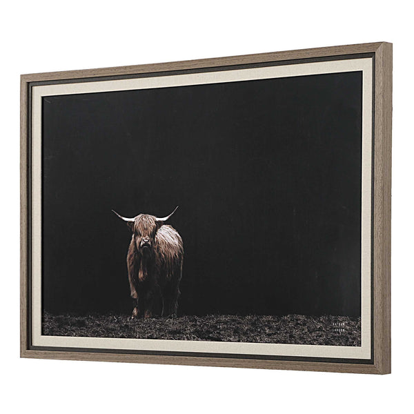 Uttermost King Of The Hill Framed Bovine Print
