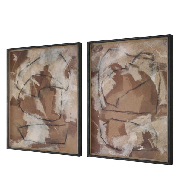 Uttermost Rush & Dash Framed Prints Set/2