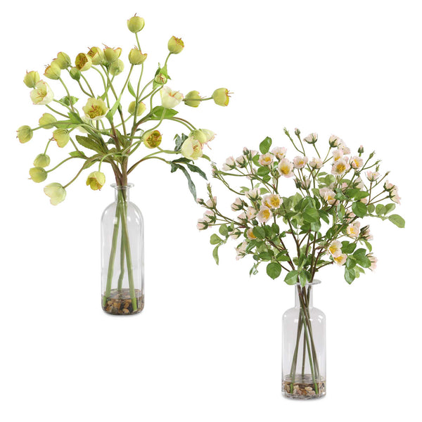 Uttermost Tranquility Lenten Rose Bouquets Set/2