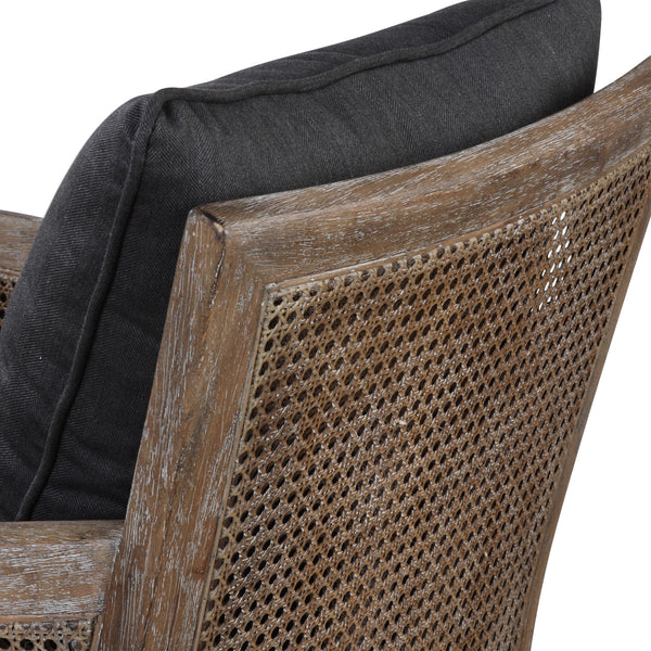 Uttermost Encore Dark Gray Armchair