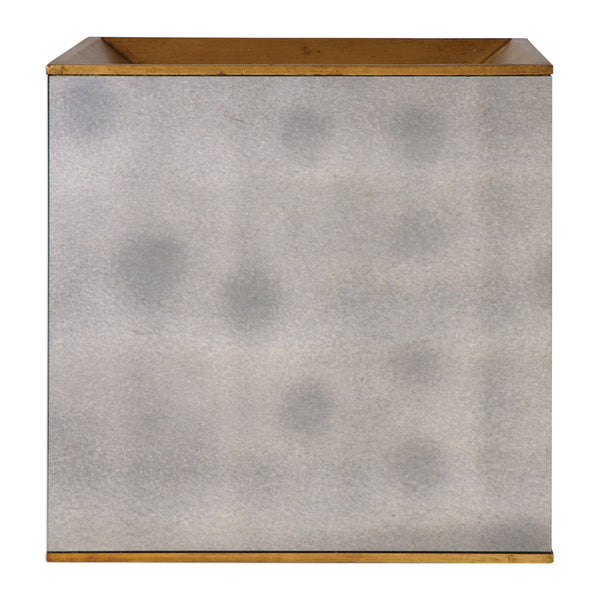 Uttermost Flair Gold Cube Table