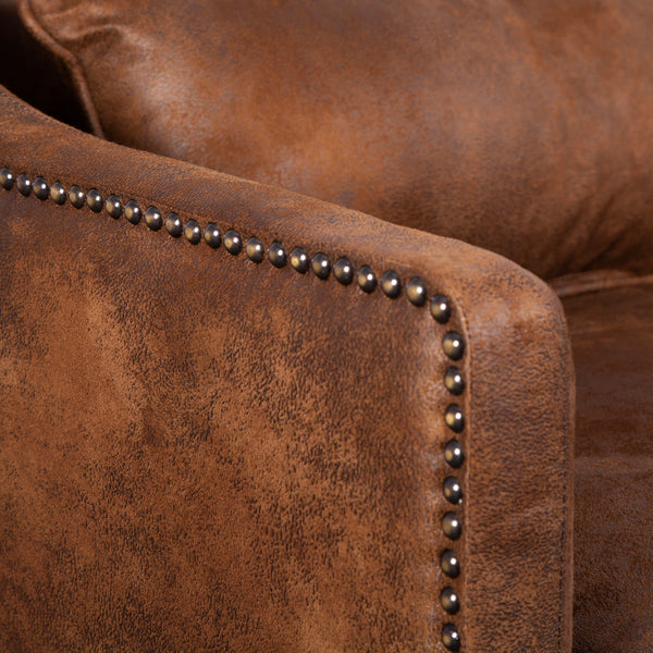 Uttermost Clay Leather Armchair