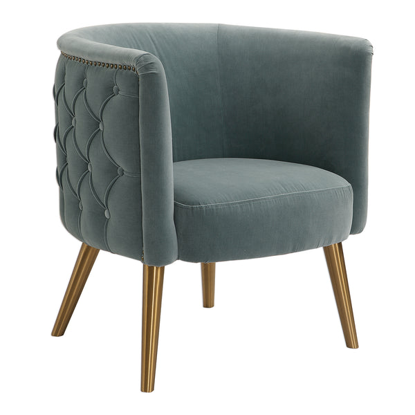 Uttermost Haider Gray Accent Chair