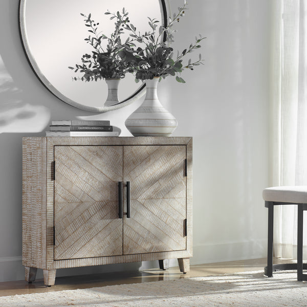 Uttermost Adalind White Washed Accent Cabinet