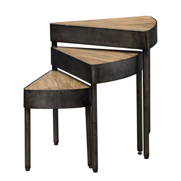 Uttermost Akito Swivel Nesting Table