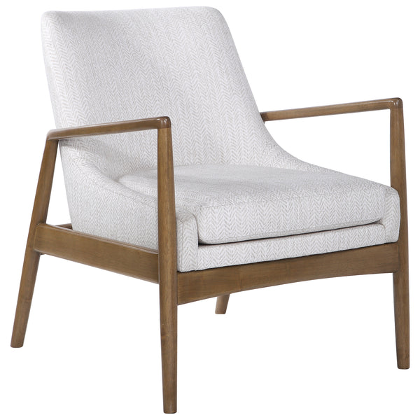 Uttermost Bev White Accent Chair