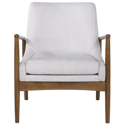 Uttermost Bev White Accent Chair