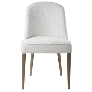 Uttermost Brie Armless Chair, White,Set Of 2