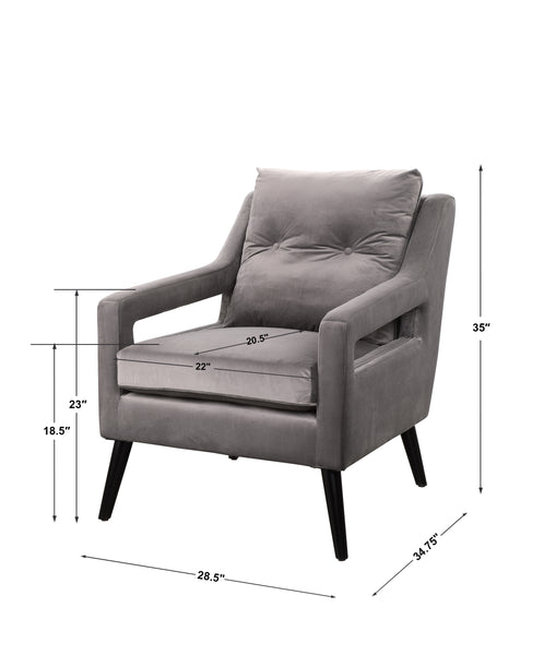 Uttermost O'Brien Gray Armchair