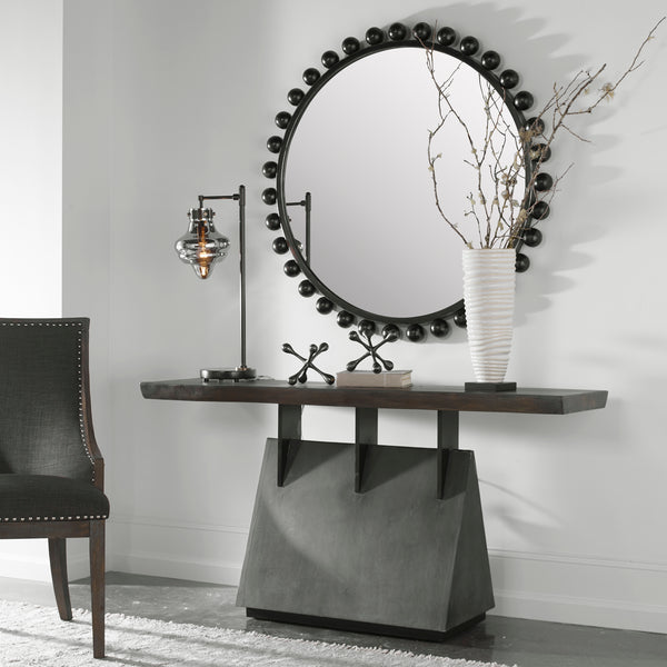 Uttermost Vessel Industrial Console Table