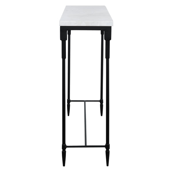 Uttermost Bourges White Marble Console Table