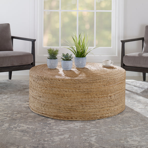Uttermost Rora Woven Round Coffee Table