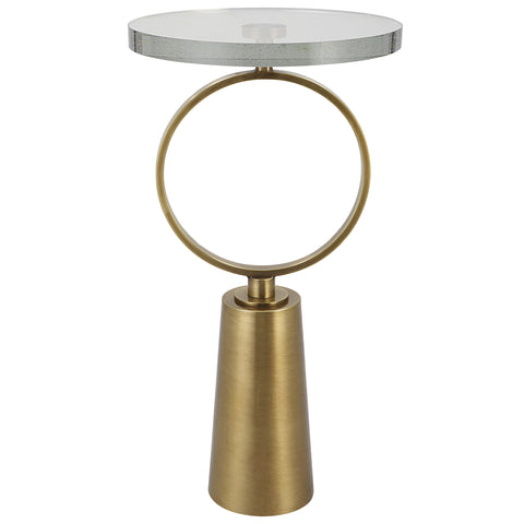 Uttermost Ringlet Brass Accent Table