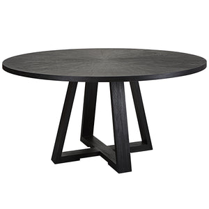 Uttermost Gidran Round Black Dining Table