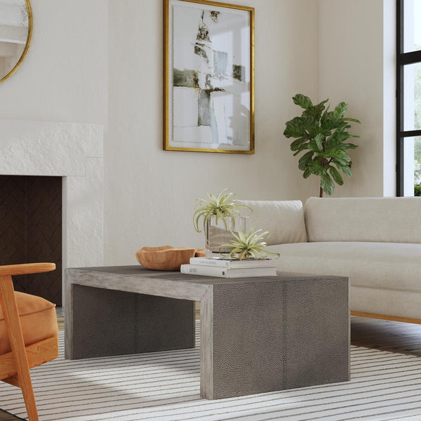 Uttermost Aerina Modern Gray Coffee Table