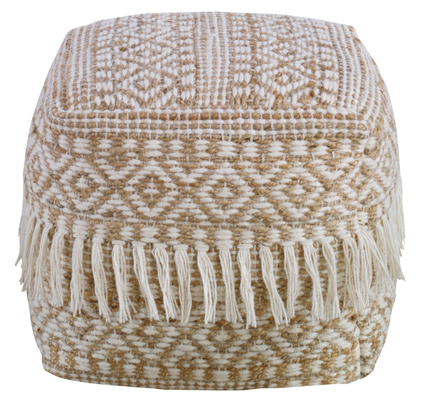 Uttermost Boheme Wool & Hemp Pouf