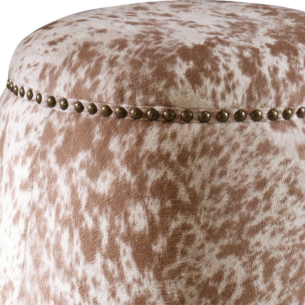 Uttermost Gumdrop Cow Hide Ottoman