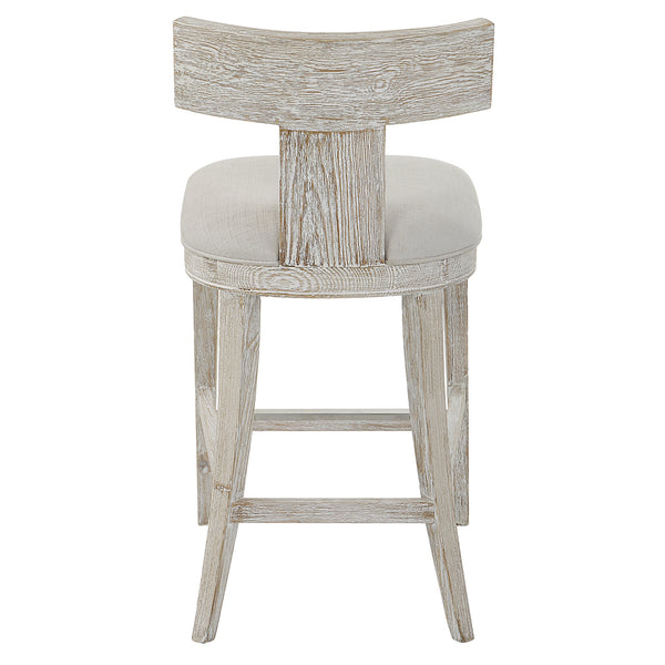 Uttermost Idris White Counter Stool