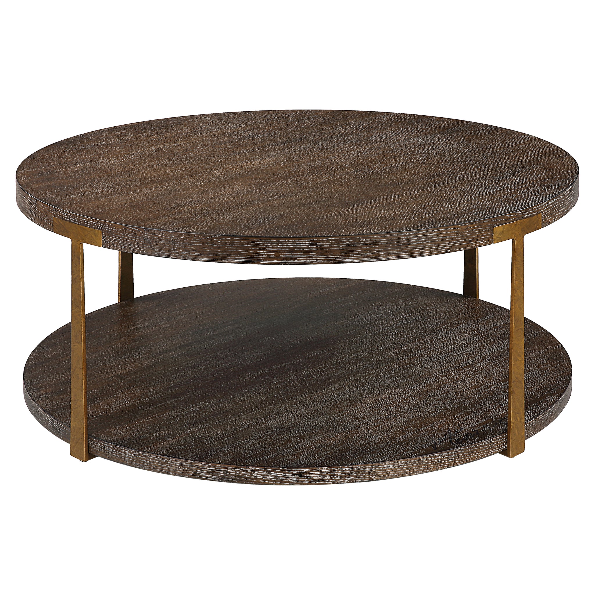 Uttermost Palisade Round Wood Coffee Table