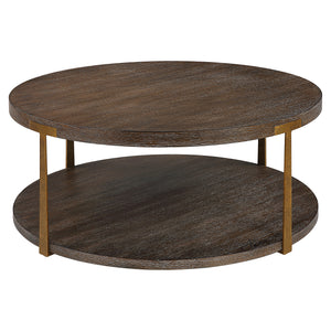 Uttermost Palisade Round Wood Coffee Table