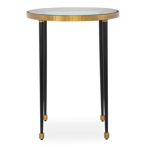 Uttermost Stiletto Antique Gold Side Table