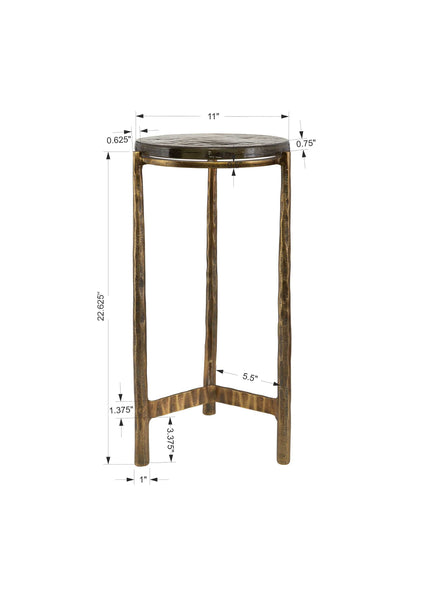 Uttermost Eternity Brass Accent Table