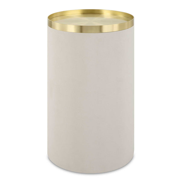 Uttermost Circuit Brass & White Accent Table