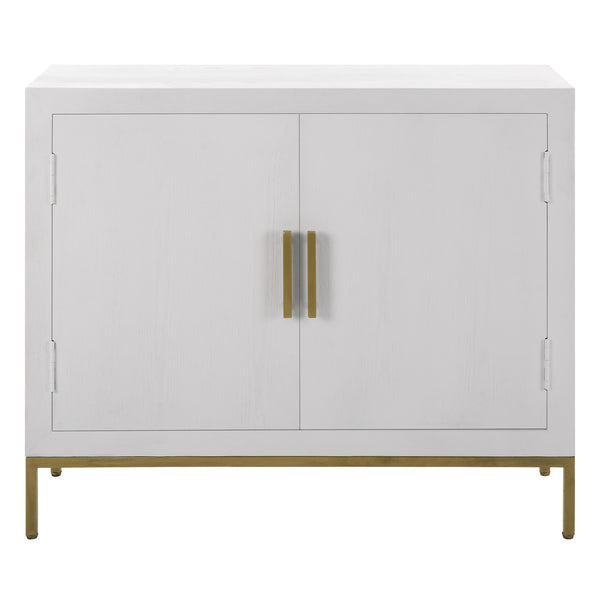 Uttermost Front Range White 2 Door Cabinet