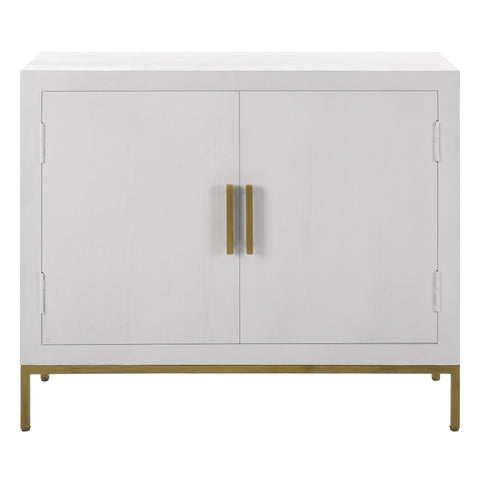 Uttermost Front Range White 2 Door Cabinet