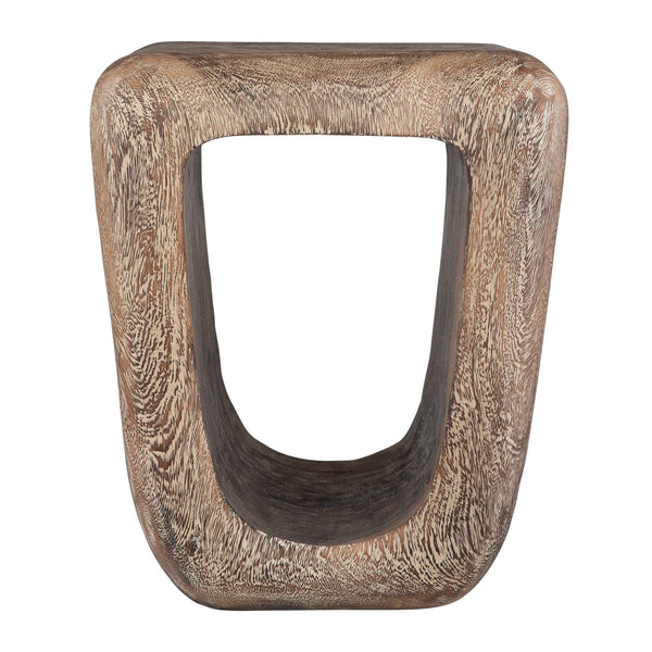Uttermost Loophole Bleached Wash Accent Stool