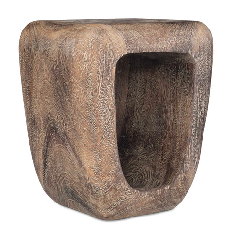 Uttermost Loophole Bleached Wash Accent Stool