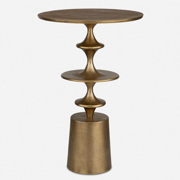 Uttermost Flight Brass Accent Table