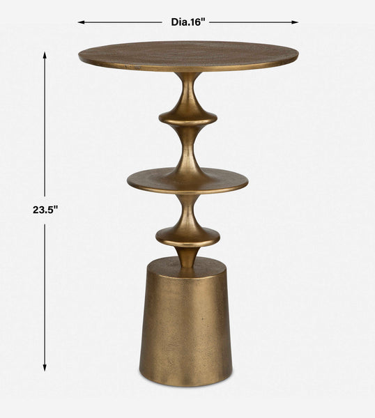Uttermost Flight Brass Accent Table