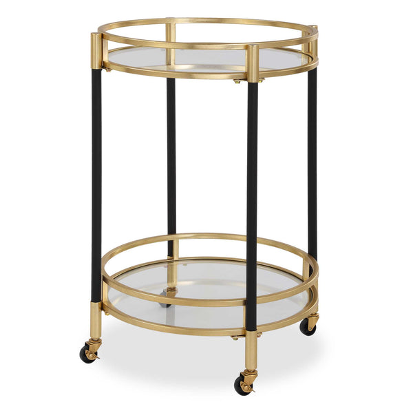 Uttermost Dolly Round Bar Cart