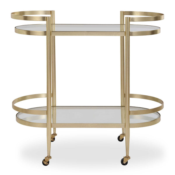 Uttermost Isabelle Gold Bar Cart