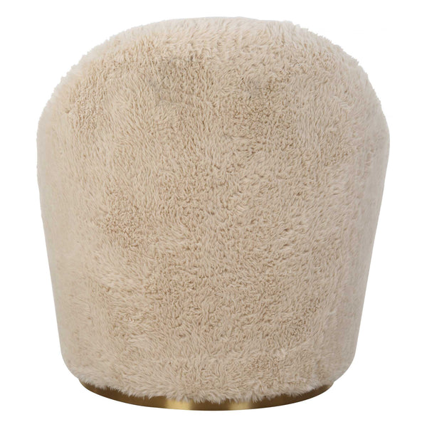 Uttermost Crue Sheepskin Swivel Chair