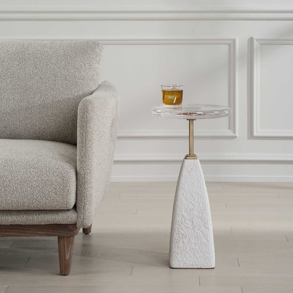 Uttermost Sora Glass Drink Table
