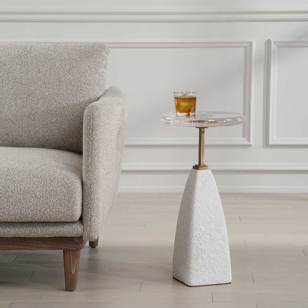 Uttermost Sora Glass Drink Table