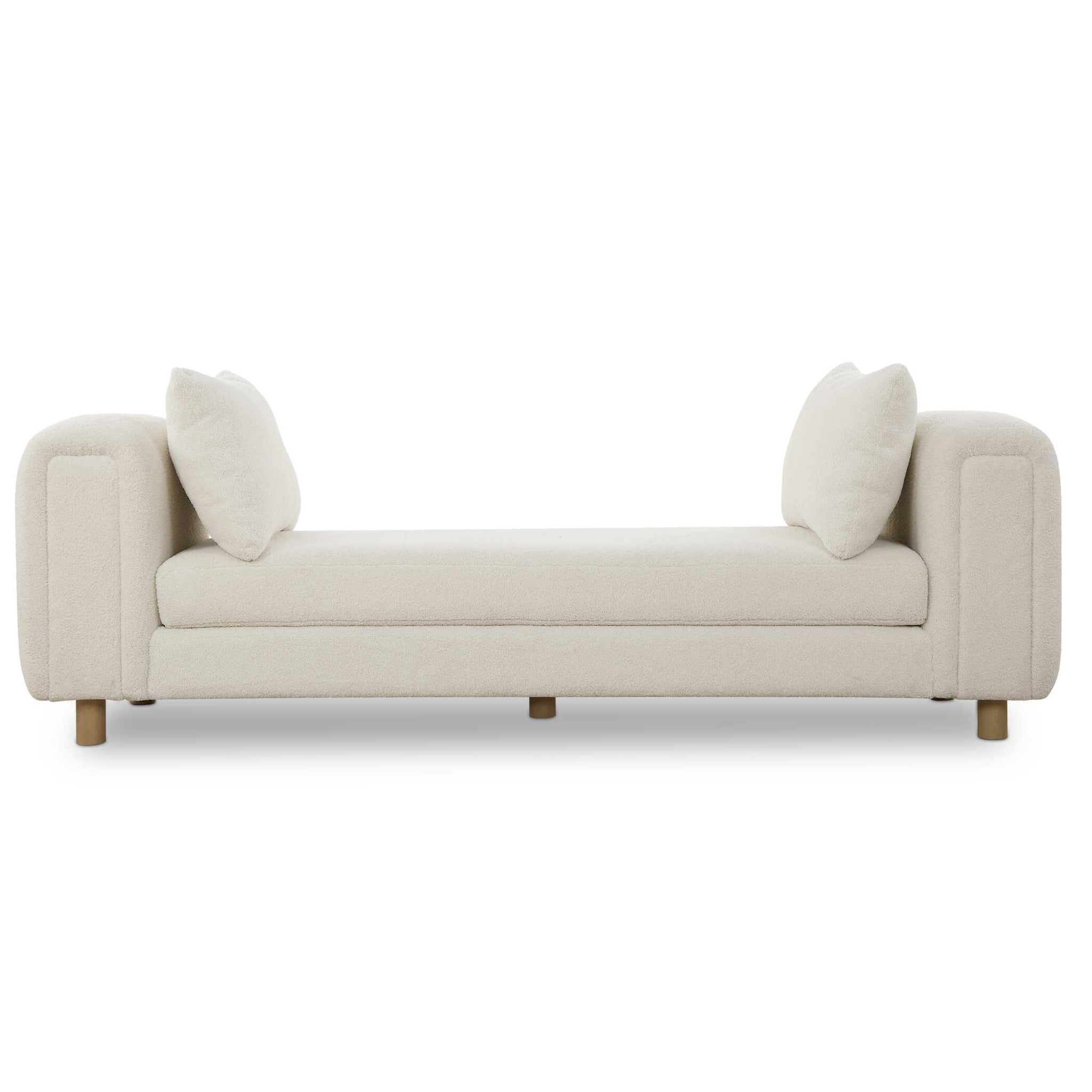 Uttermost Repose Oversized Ivory Bench