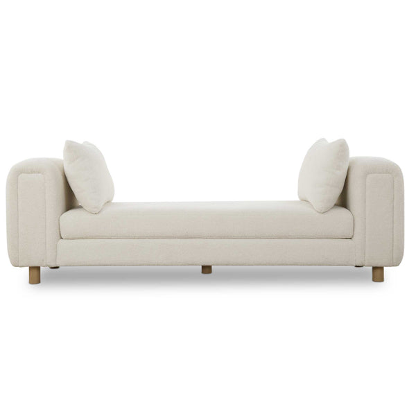 Uttermost Repose Oversized Ivory Bench