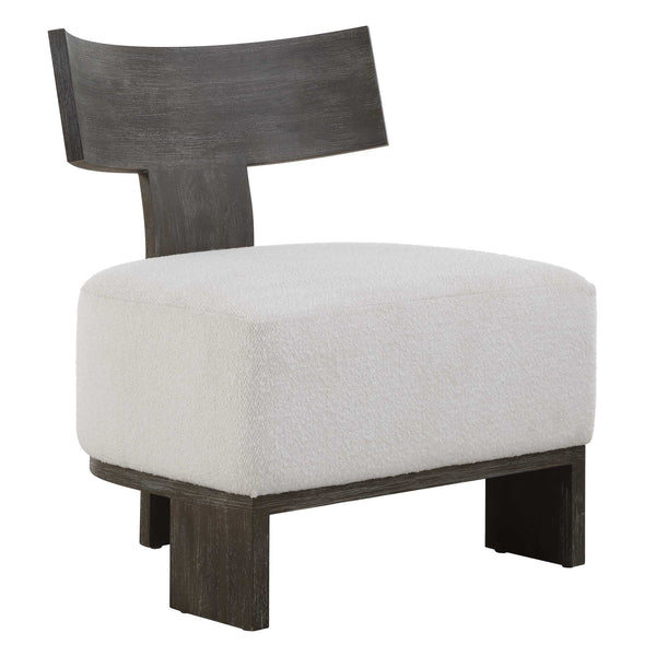 Uttermost Finlay Dark Walnut Accent Chair