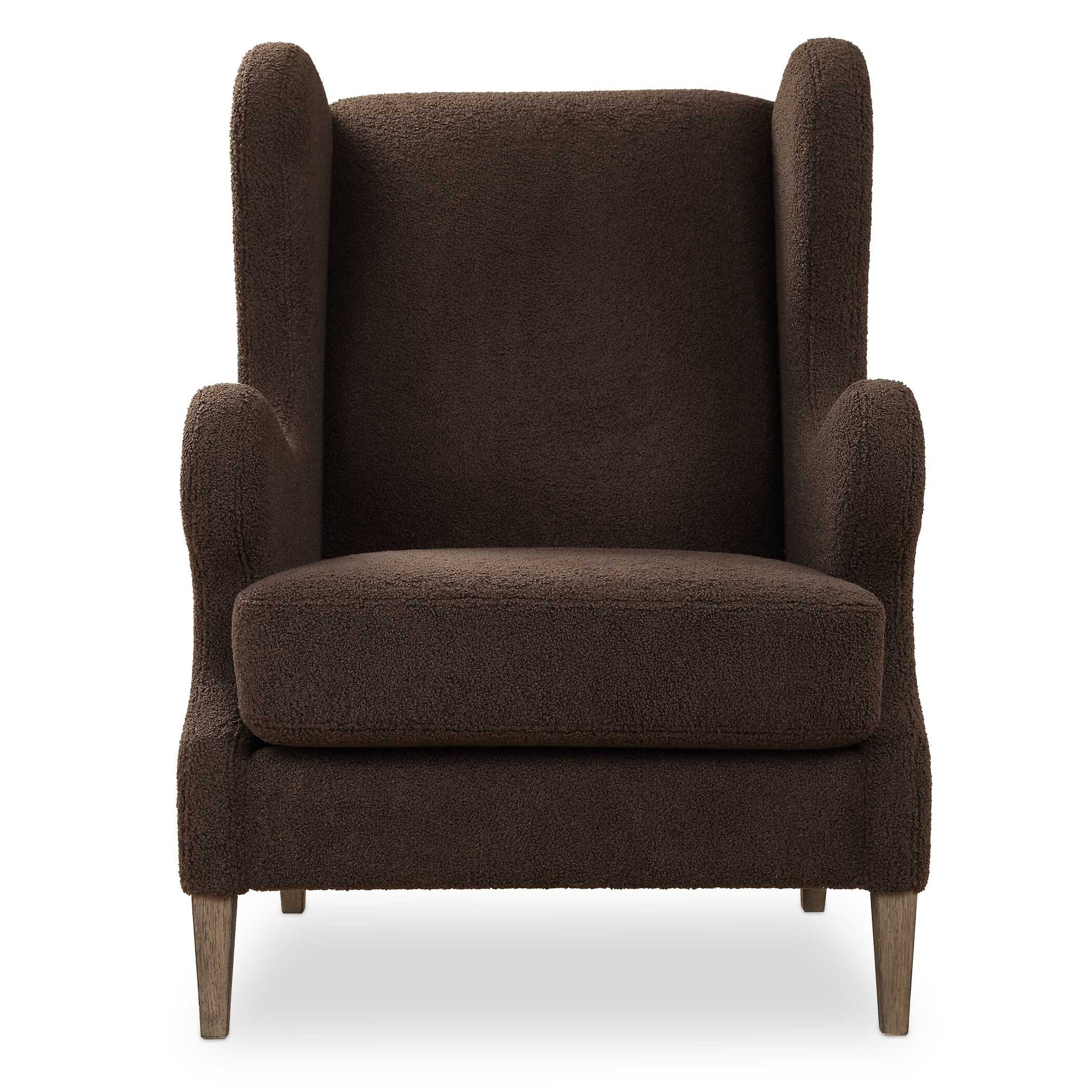 Uttermost Serpentine Brown Fabric Accent Chair