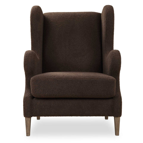 Uttermost Serpentine Brown Fabric Accent Chair