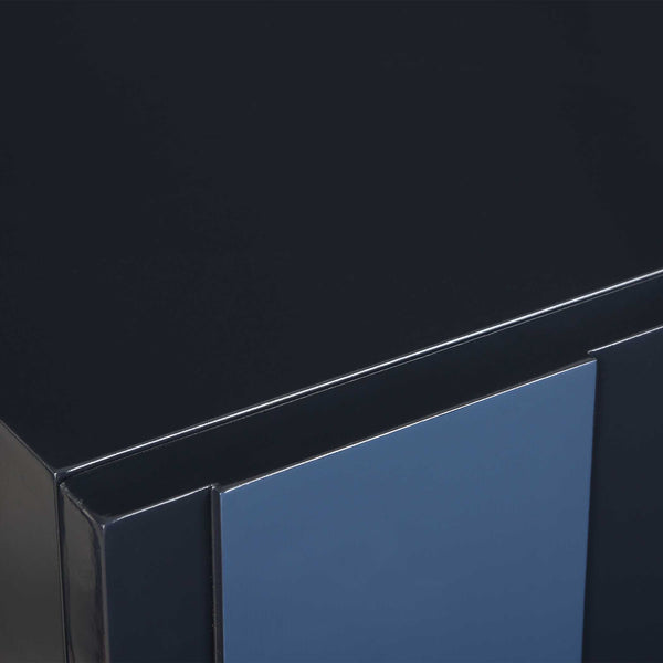 Uttermost Valeria 2 Door Glossy Blue Cabinet