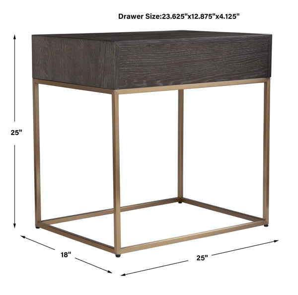 Uttermost Armistead Walnut Side Table
