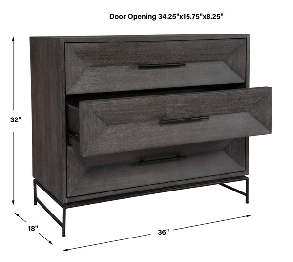 Uttermost Knox Dark Walnut Accent Chest