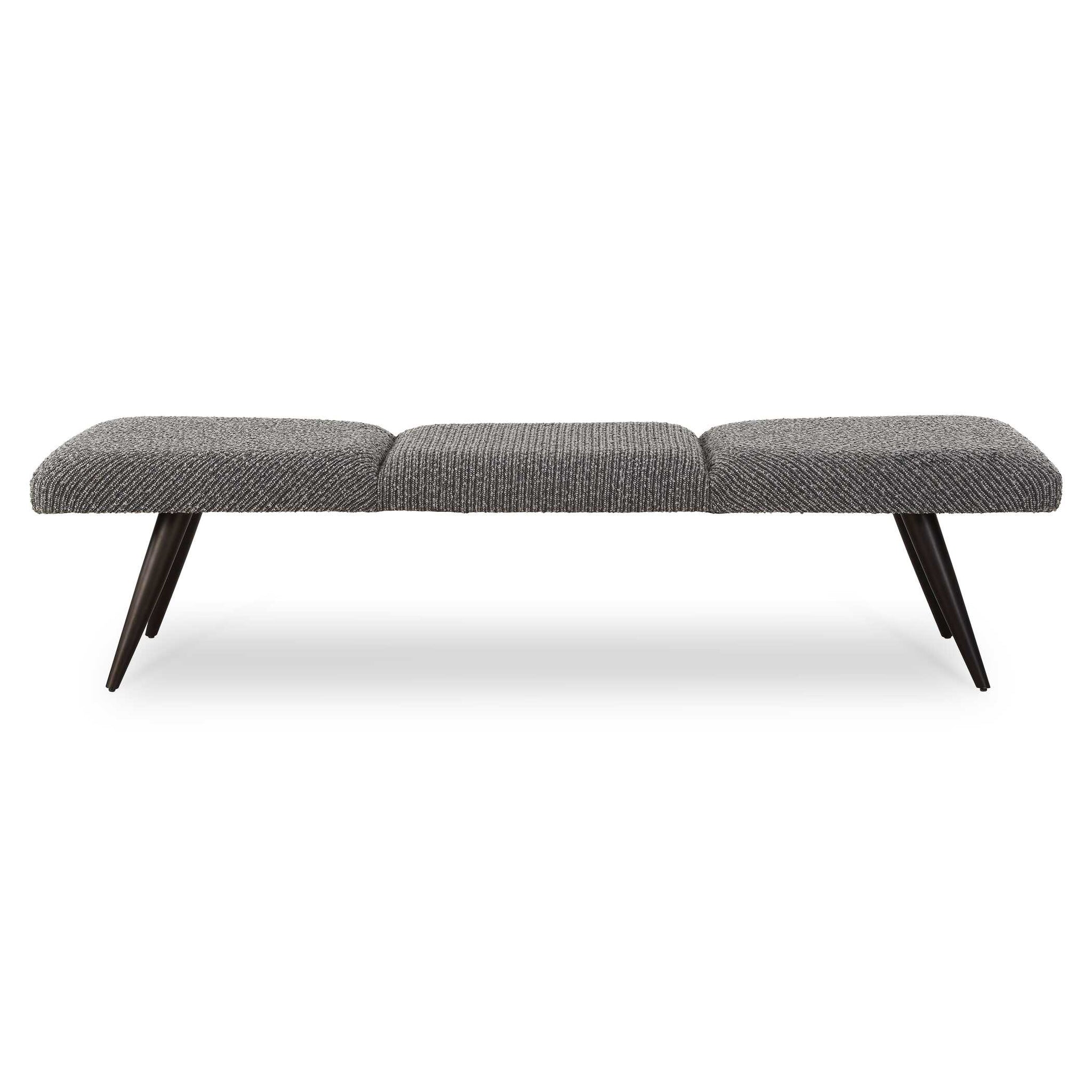 Uttermost Bowtie Charcoal Fabric Bench