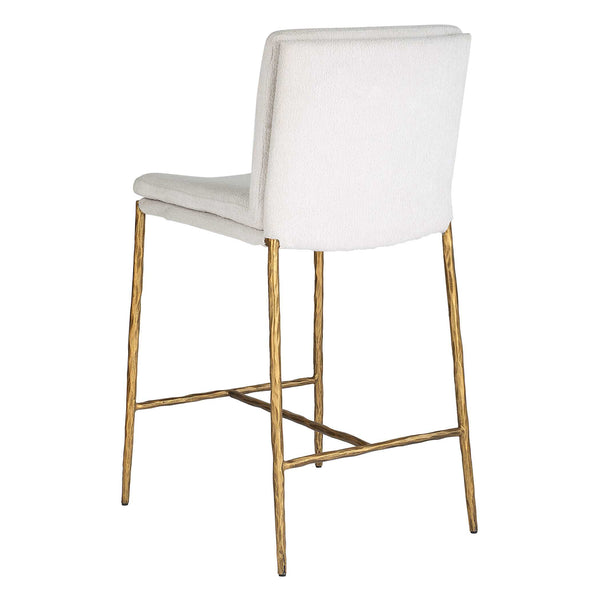 Uttermost Ascend White Counter Stool